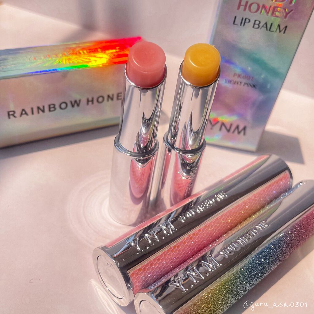 YNM  レインボーハニーリップバーム/YNM/リップバームを使ったクチコミ（1枚目）