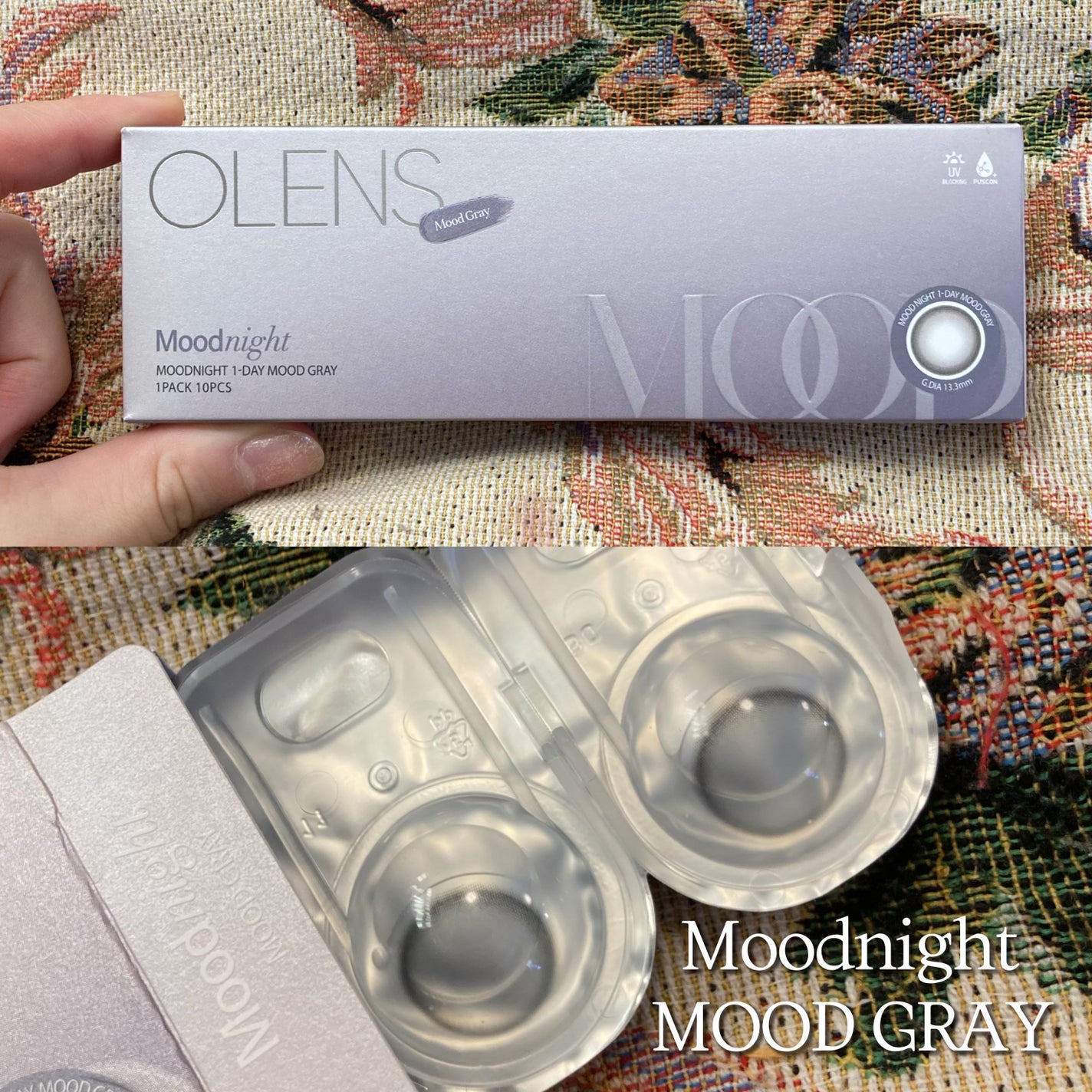 Moodnight 1day/OLENS/ワンデー(1DAY)カラコンを使ったクチコミ(2枚目)