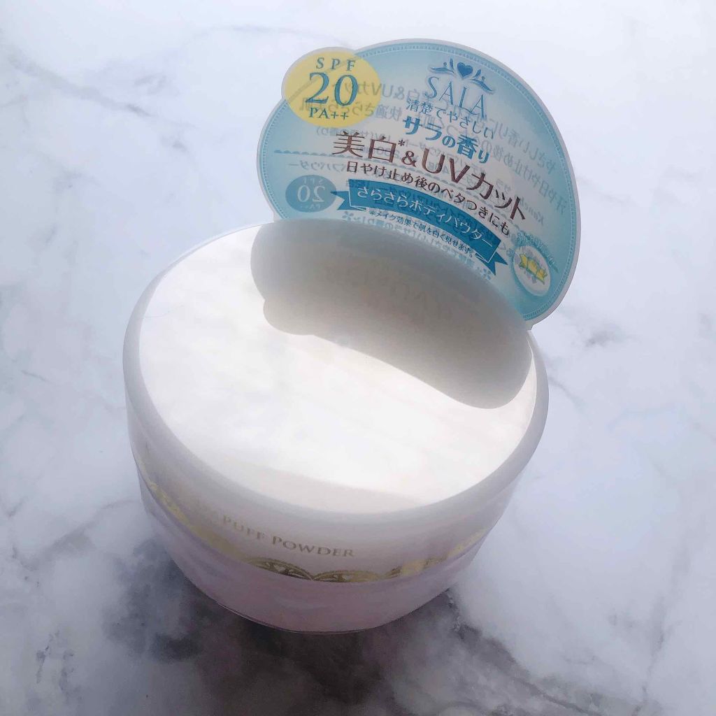 ボディパフパウダーN UV(サラの香り)/SALA/ボディパウダーを使ったクチコミ（1枚目）
