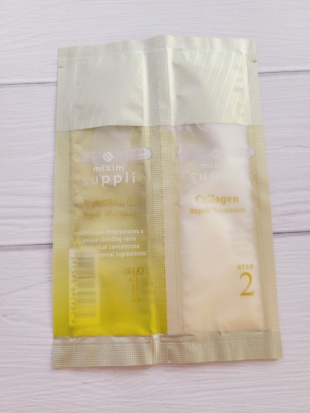 ビタミン リペアシャンプー/コラーゲン リペアヘアトリートメント/mixim suppli/市販シャンプーを使ったクチコミ(2枚目)