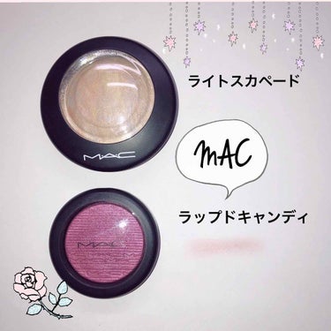 【MAC ライトスカペード】
【MAC エクストラディメンションブラッシュラップドキャンディ】

・ライトスカペード
つけ心地 ○
発色 ◎
ツヤ感 ○
色持ち ○
MACでも有名なライトスカペード。🌏