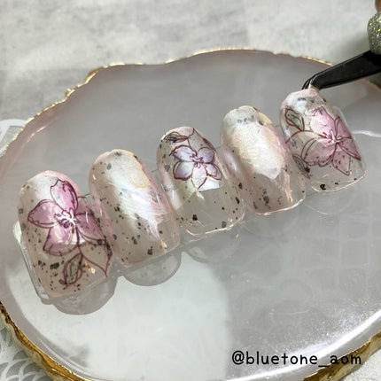 ネイルシール/SHEIN/ネイルシールを使ったクチコミ(5枚目)