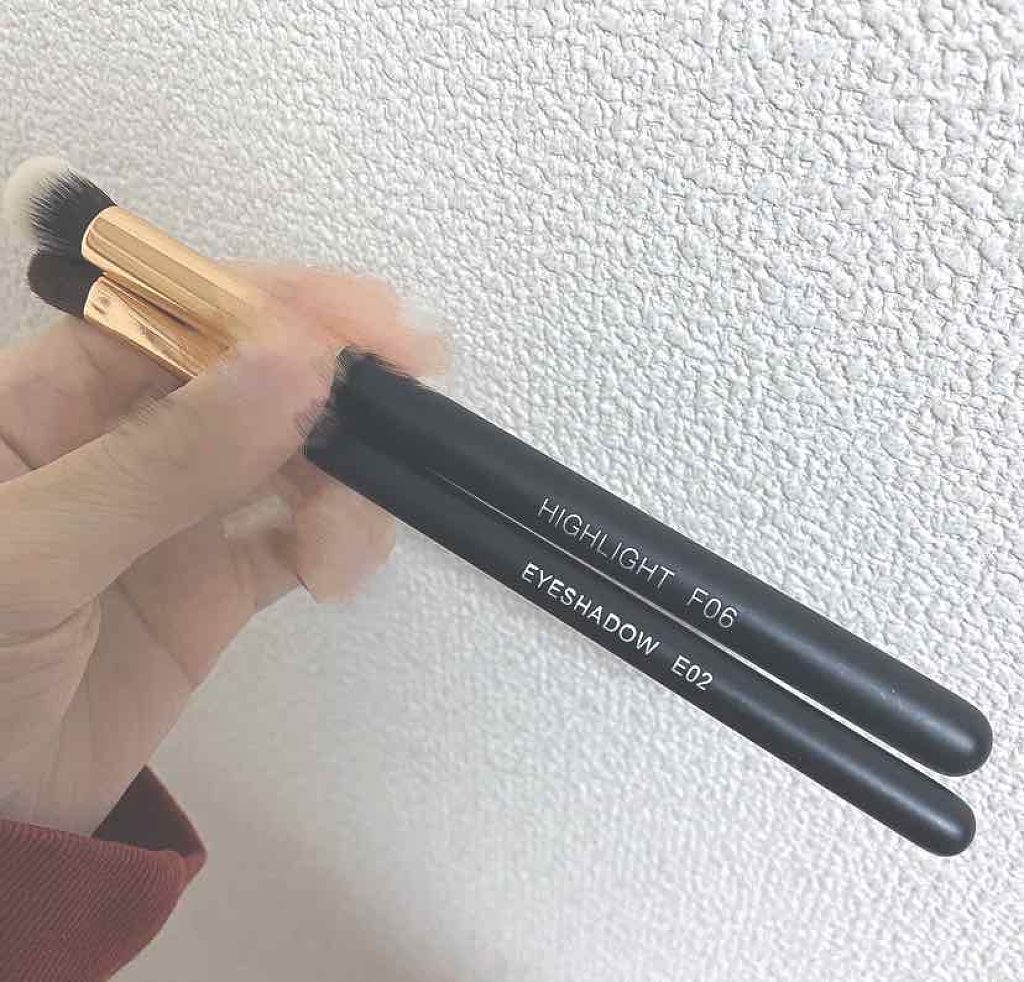 貴族のゴールド メイクブラシ11本セット 化粧ポーチ付き/SIXPLUS/メイクブラシを使ったクチコミ(2枚目)