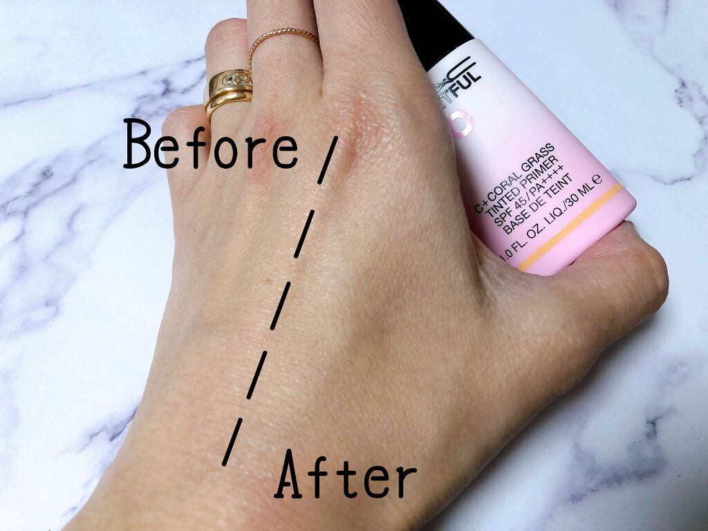 ライトフル Ｃ＋ティンティッド プライマーSPF45(PA++++)/M・A・C/化粧下地を使ったクチコミ（3枚目）
