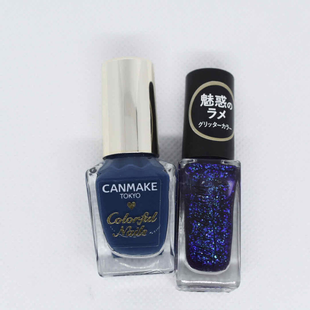 UR GLAM　COLOR NAIL SELECTION BU3＜グリッターカラー＞/U R GLAM/マニキュアを使ったクチコミ（2枚目）