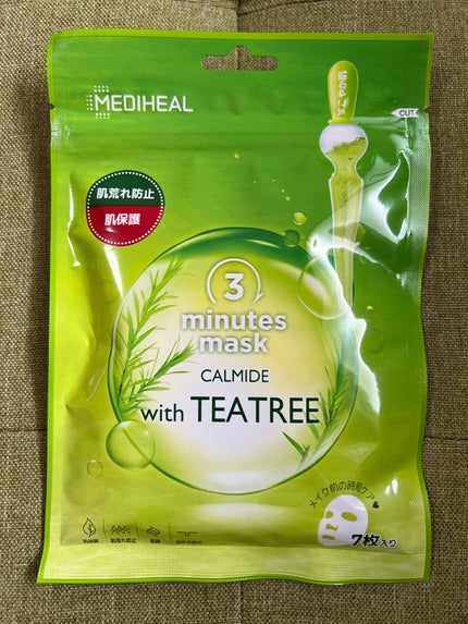3ミニッツマスク:カーマイド with ティーツリー/MEDIHEAL/シートマスク・パックを使ったクチコミ(1枚目)