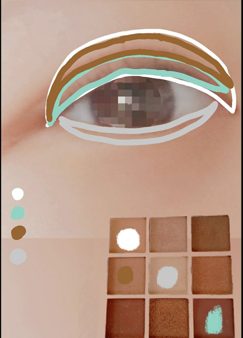 グレイシィ くり出しアイライナーのクチコミ「みなさんこんにちはー！ちょこ*です🌟
今日は、私の毎日メイクを紹介しますー👏👏（アイメイク編）.....」（2枚目）