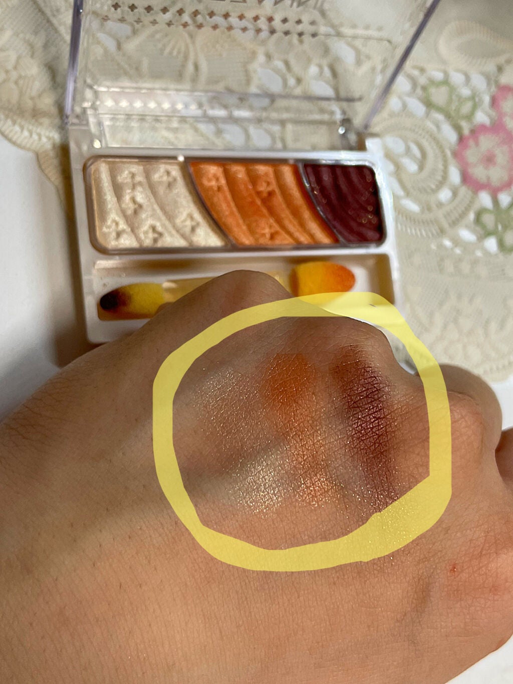 トーンアップアイシャドウ/CEZANNE/アイシャドウパレットを使ったクチコミ(4枚目)