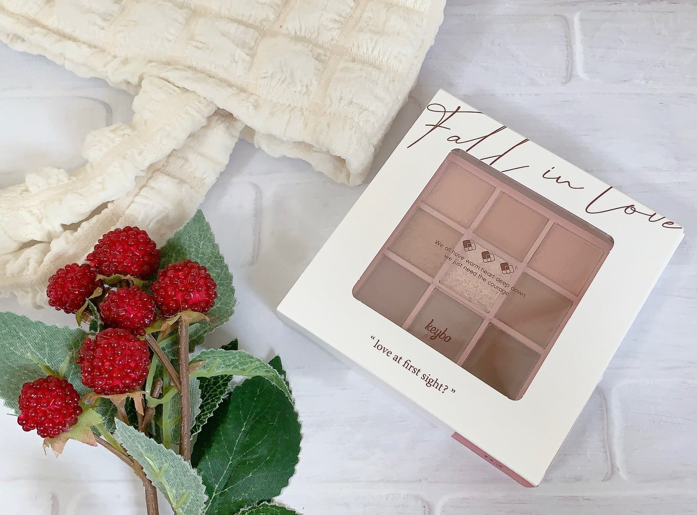 KEYBO FALL IN LOVE SHADOW PALETTE/keybo/アイシャドウパレットを使ったクチコミ(2枚目)