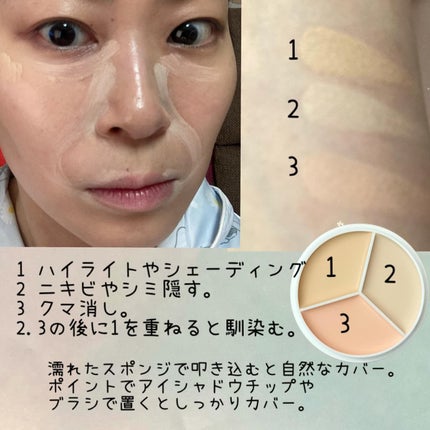 カバーアッププロコンシーラー/TFIT/パレットコンシーラーを使ったクチコミ(3枚目)