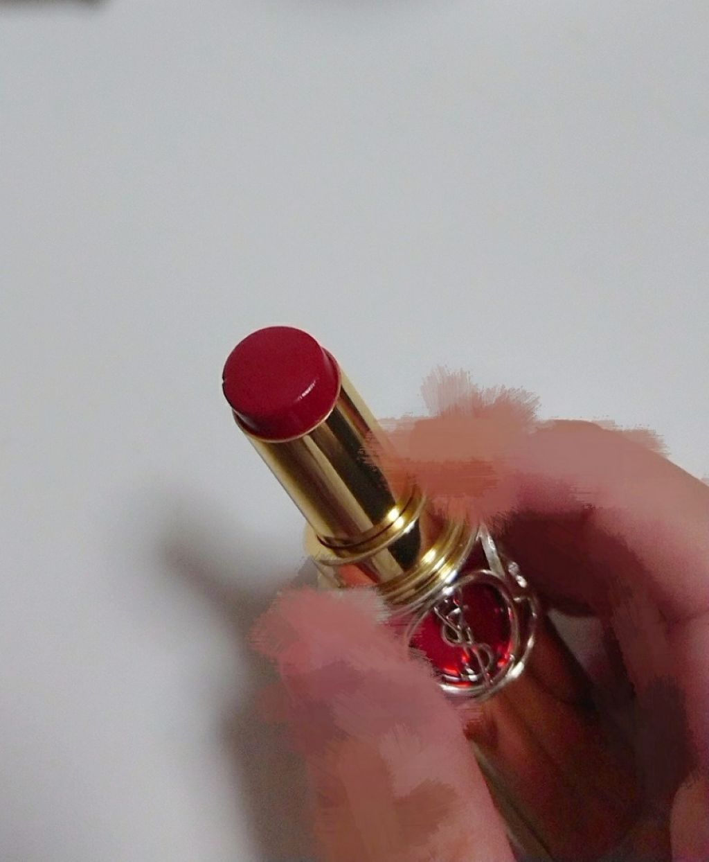 ルージュ ヴォリュプテ シャイン/YVES SAINT LAURENT BEAUTE/口紅を使ったクチコミ（2枚目）