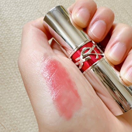YSL ラブシャイン キャンディグレーズ No.13 フラッシングローズ/YVES SAINT LAURENT BEAUTE/口紅を使ったクチコミ(3枚目)