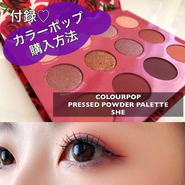 Fem Rosa Karrueche - Pressed Powder Shadow Palette - She/ColourPop/パウダーアイシャドウを使ったクチコミ（1枚目）