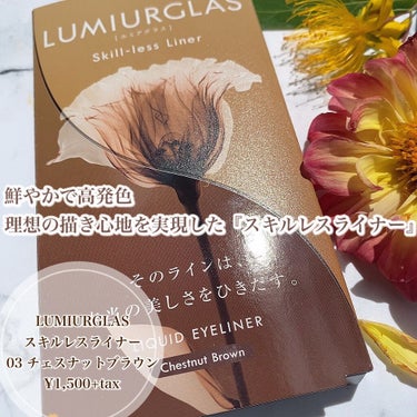 スキルレスライナー/LUMIURGLAS/リキッドアイライナーを使ったクチコミ（1枚目）