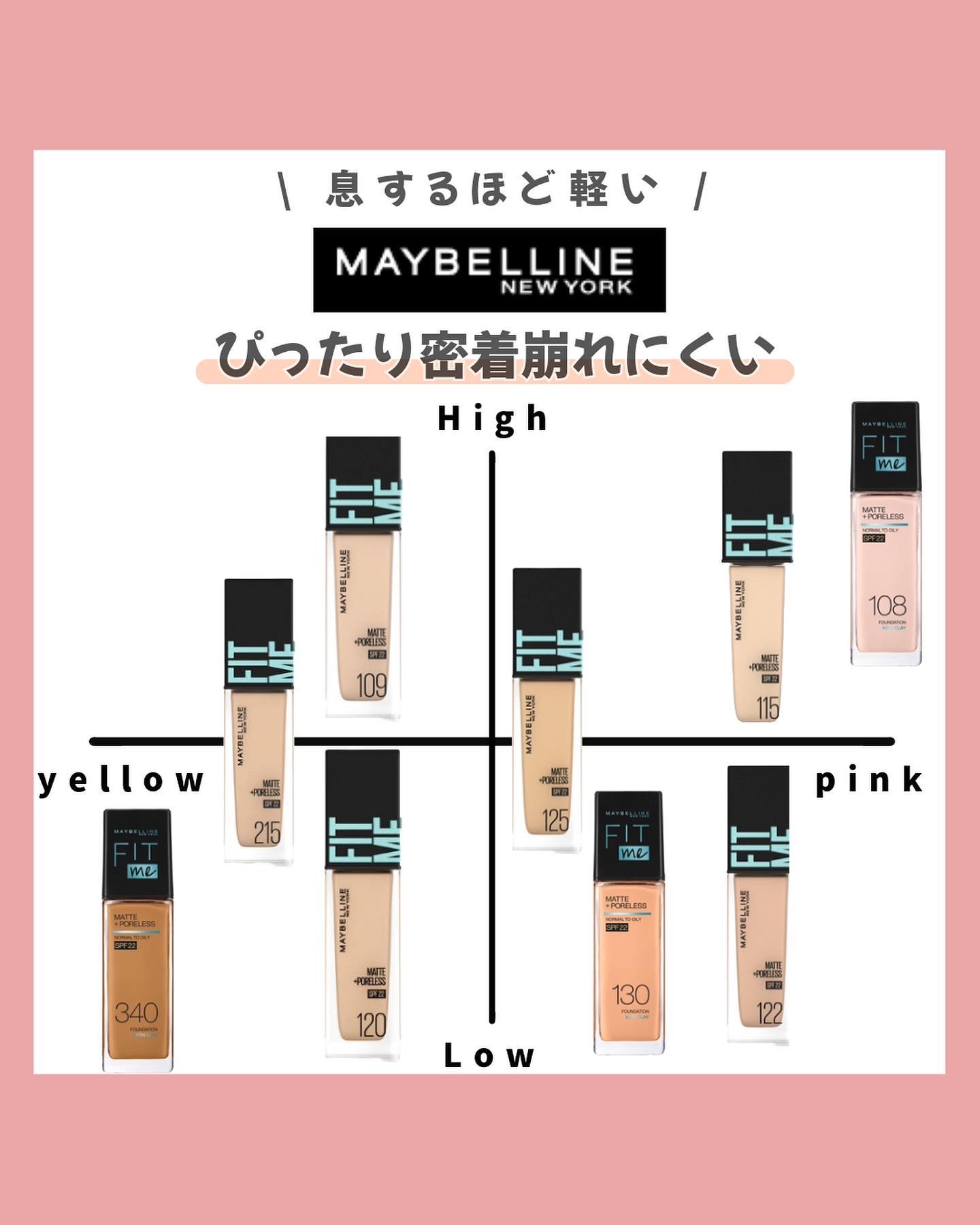 フィットミー リキッドファンデーション R/MAYBELLINE NEW YORK/リキッドファンデーションを使ったクチコミ（1枚目）