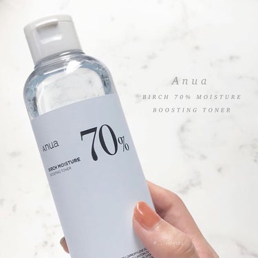 Anua
BIRCH 70% MOISTURE BOOSTING TONER
シラカバ 70% 水分ブースティングトナー

商品提供：@anua.skincare_jp 様

＜特徴＞
・シラカバ樹液7