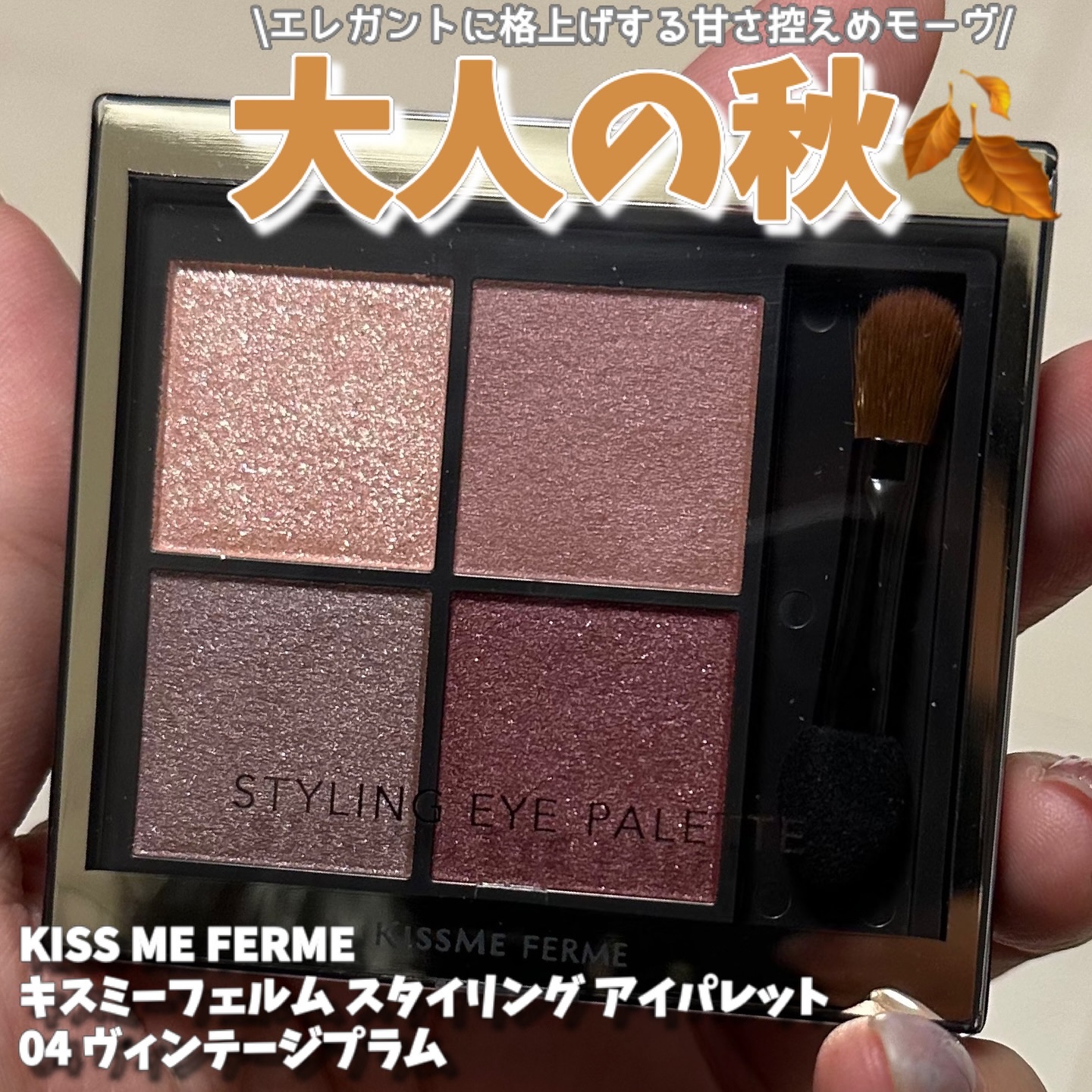キスミー　フェルム　スタイリングアイパレット/キスミー フェルム/アイシャドウパレットを使ったクチコミ（1枚目）