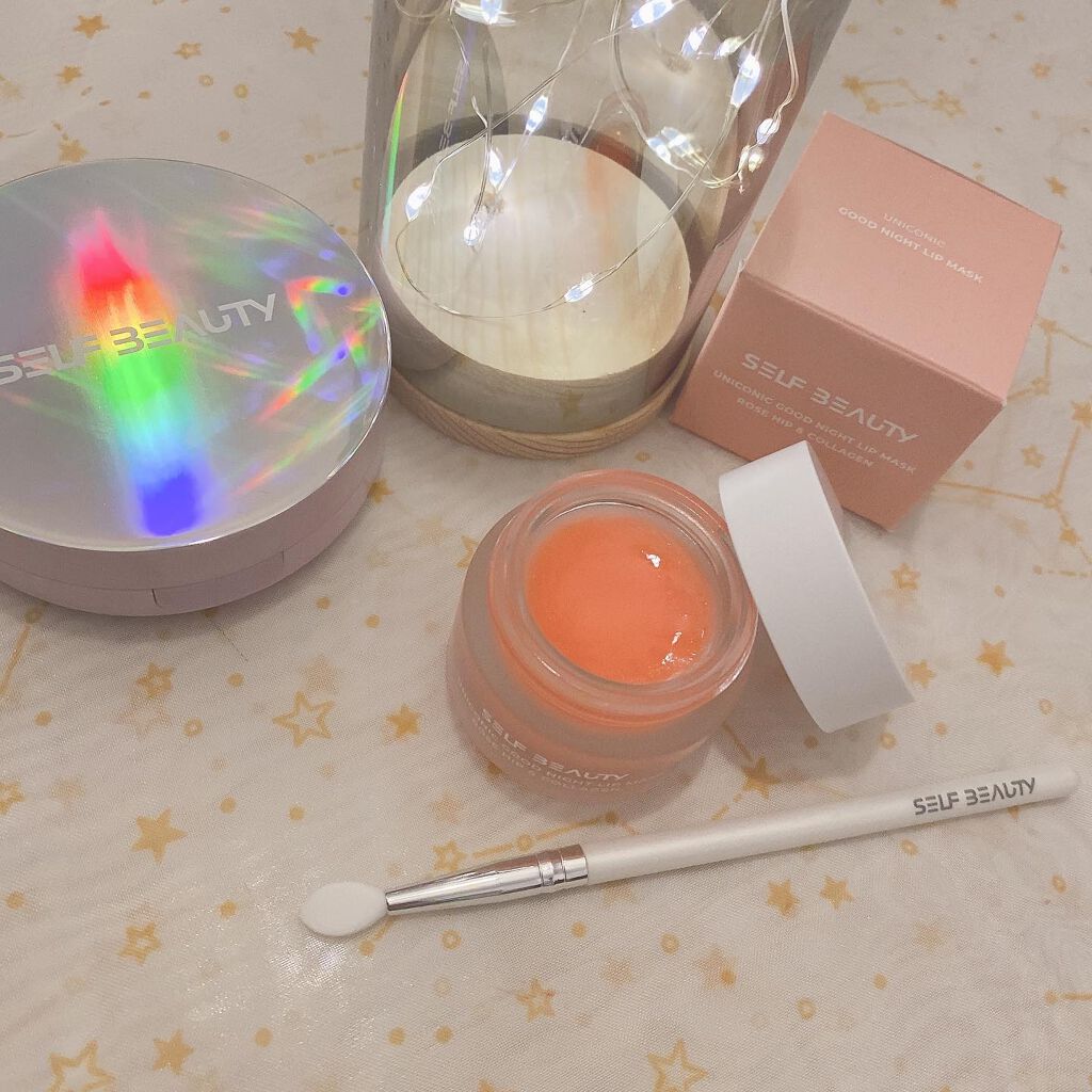 ユニコーングッドナイトリップマスク ローズヒップ&コラーゲン/SELF BEAUTY/リップマスクを使ったクチコミ（2枚目）