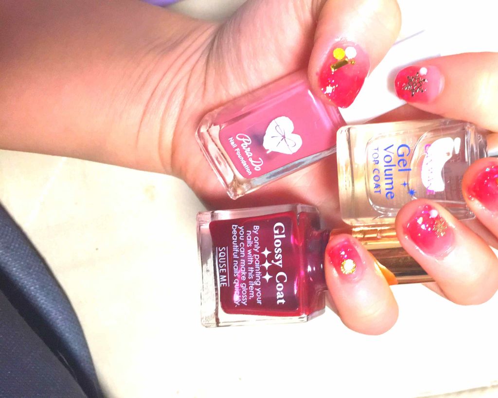 ジェルボリュームトップコート/キャンメイク/ネイルトップコートを使ったクチコミ（2枚目）