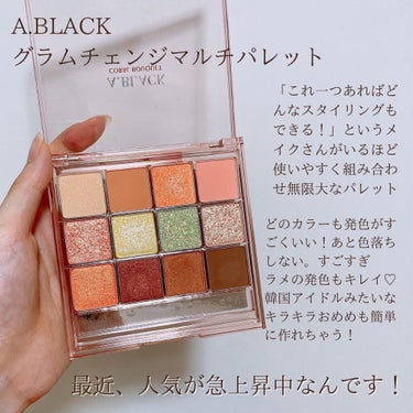 グラムチェンジマルチパレット/A.BLACK/アイシャドウパレットを使ったクチコミ（2枚目）