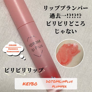 ドトムリッププラスプランパー 04 サマータンジェリン(SUMMER TANGERINE)/keybo/リップグロスを使ったクチコミ（1枚目）