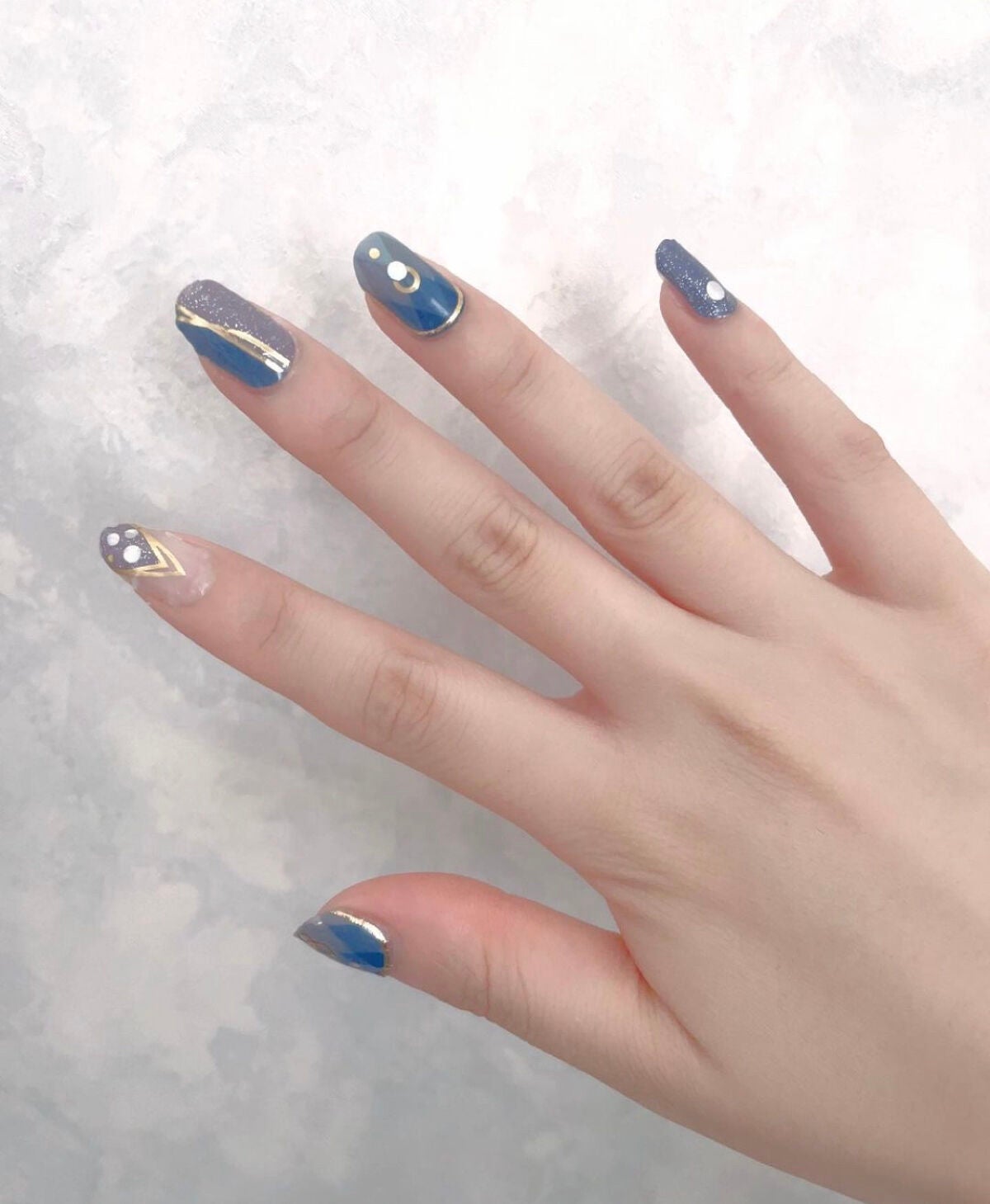 ネイルシール/Qoo10/ネイルシールを使ったクチコミ(2枚目)