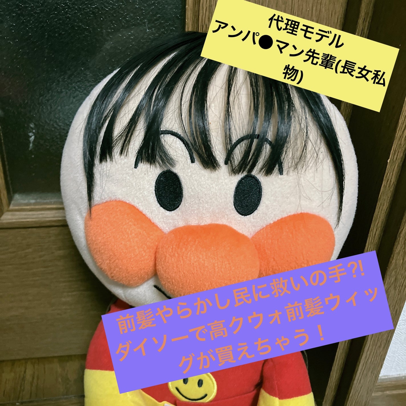 前髪ウィッグ/DAISO/ヘアアクセサリーを使ったクチコミ(1枚目)