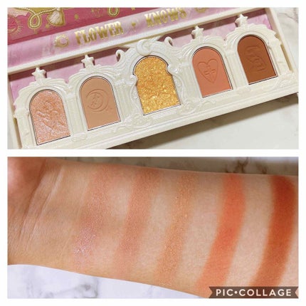 ユニコーンシリーズ アイシャドウパレット ♯コーラルピーチ/FlowerKnows/アイシャドウパレットを使ったクチコミ(2枚目)