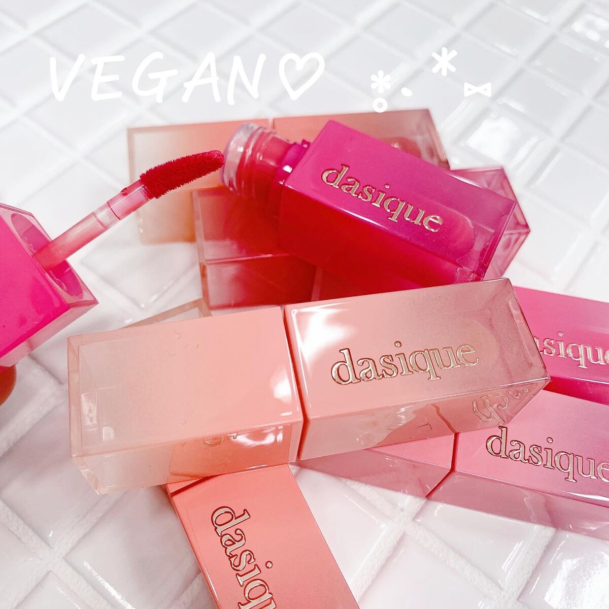 ムードグロウリップスティック/dasique/口紅を使ったクチコミ（2枚目）