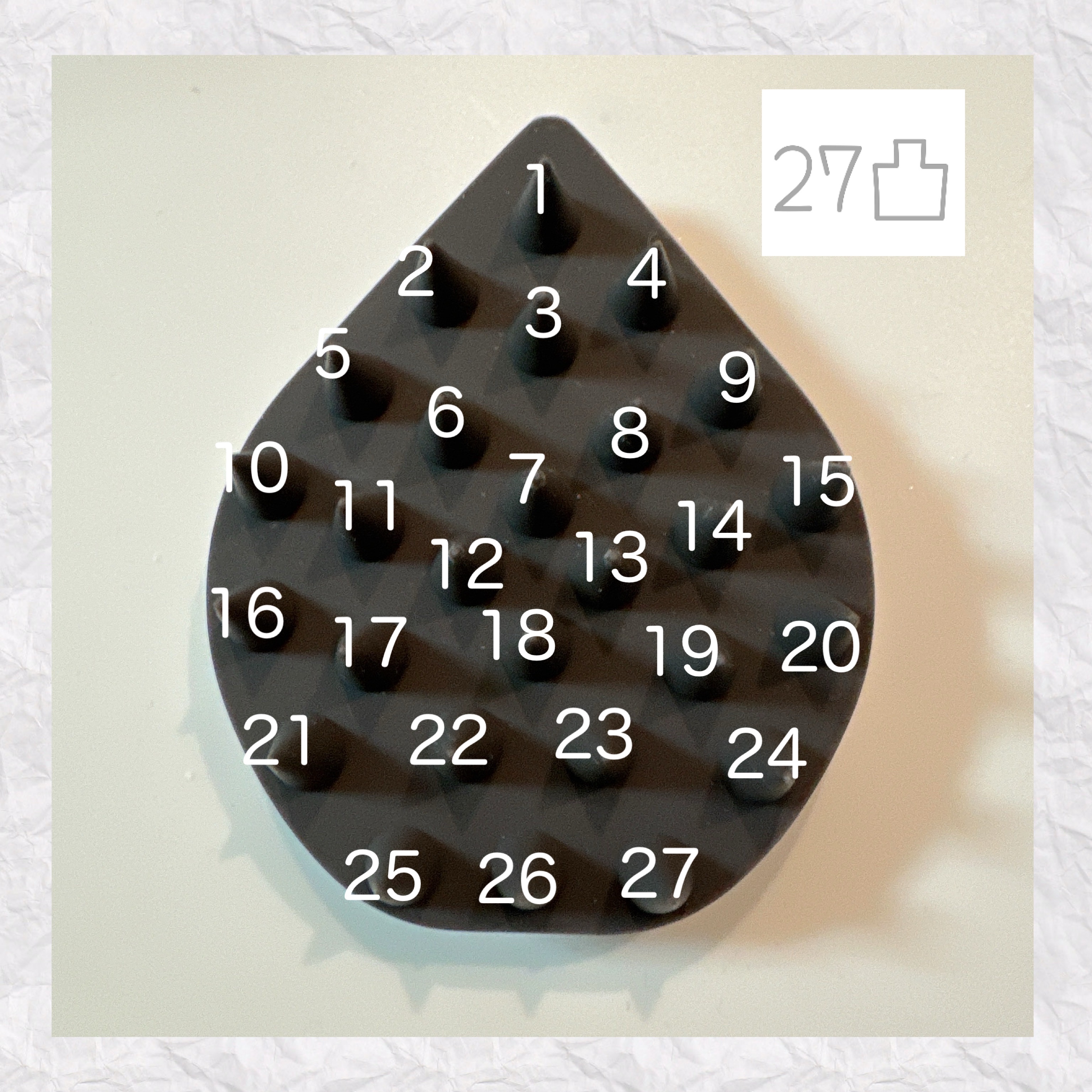 リラクシングマッサージブラシ ハード/エトヴォス/スカルプブラシを使ったクチコミ（3枚目）