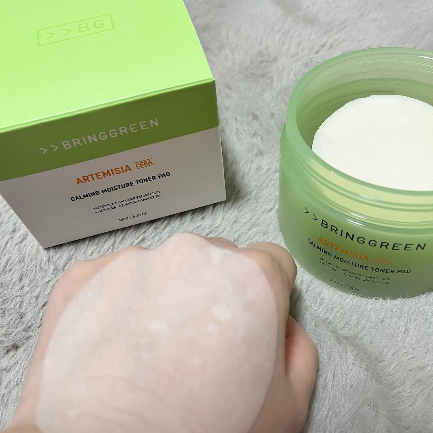 ヨモギセラカーミングモイスチャートナーパッド/BRING GREEN/トナーパッドを使ったクチコミ(3枚目)