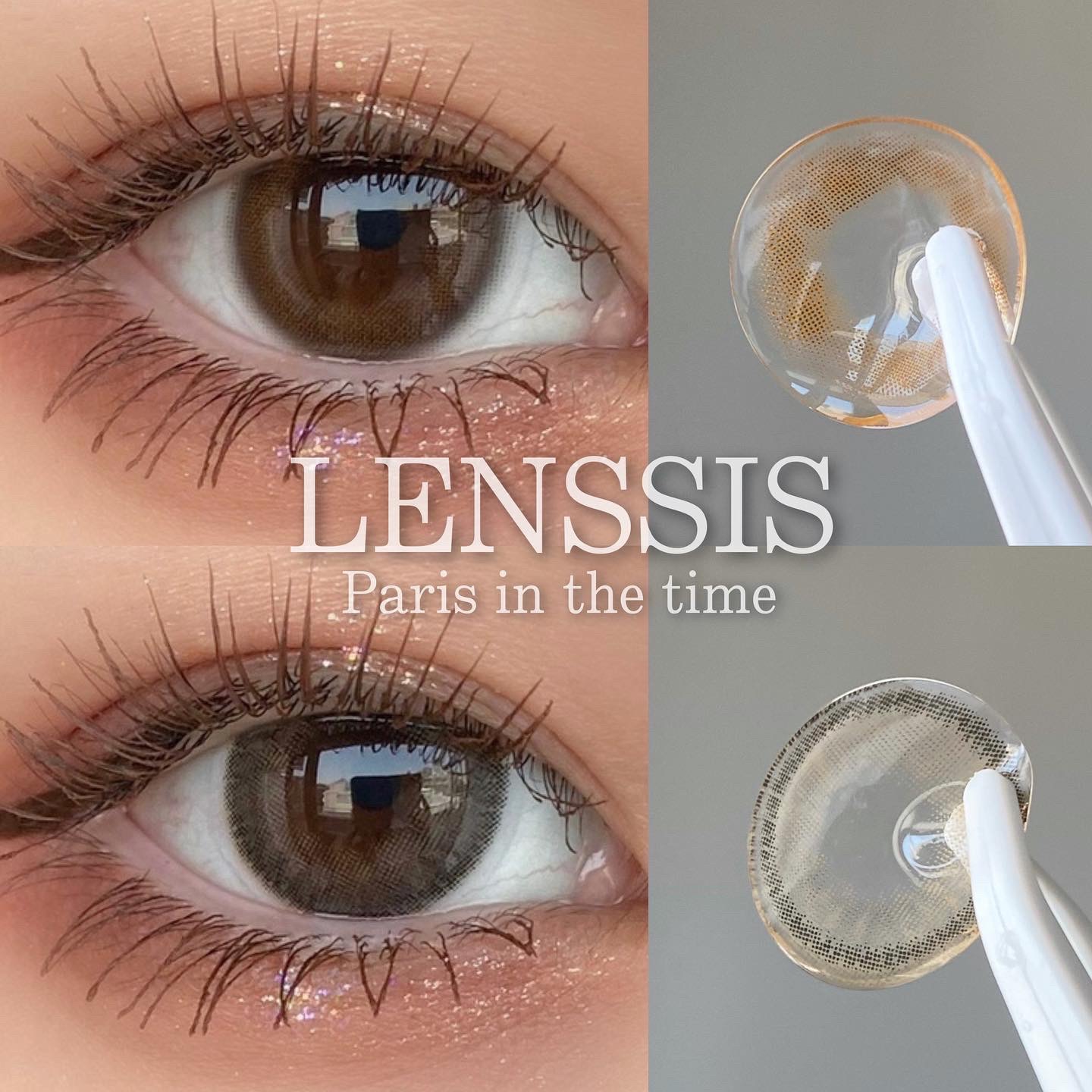 【PARIS IN THE TIME】
LENSSISから新シリーズが登場✨️


🌟7:00AM
自然にトーンアップできるナチュラルカラコン
ナチュラルメイクと相性抜群🙆‍♀️
カラコン感がないから、カラコンしてるのバレたくない人にオ