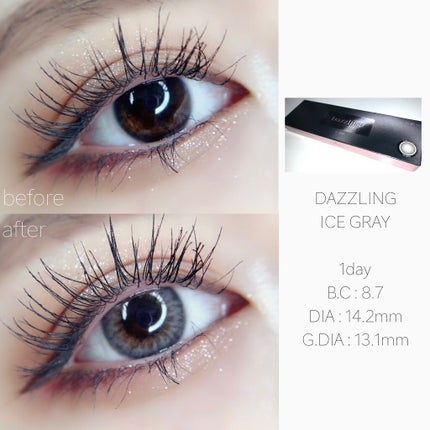 ダズリング3カラーワンデー(Dazzling 3color 1day )/OLOLA/ワンデー(1DAY)カラコンを使ったクチコミ(2枚目)