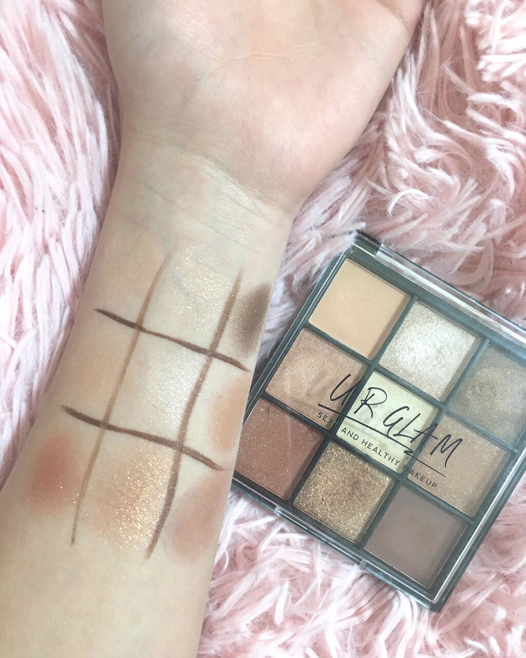 UR GLAM BLOOMING EYE COLOR PALETTE/U R GLAM/アイシャドウパレットを使ったクチコミ(1枚目)