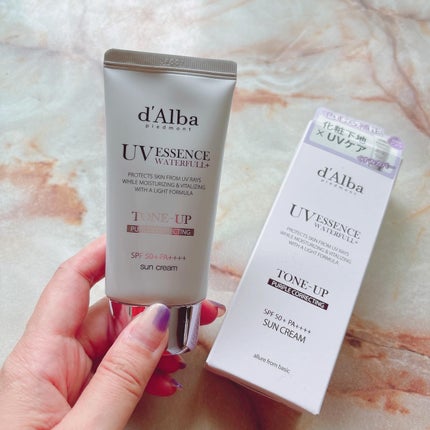 ダルバ ウォータフル トーンアップ サンクリーム(パープル)/ダルバ/日焼け止めクリームを使ったクチコミ(4枚目)