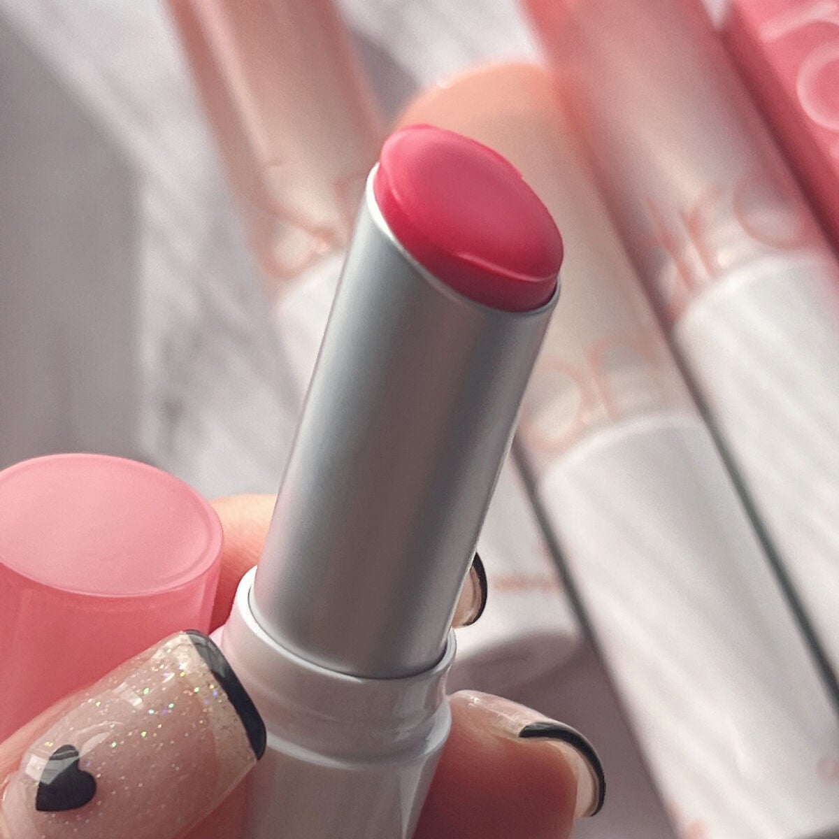 グラスティングメルティングバーム/rom&nd/リップバームを使ったクチコミ(5枚目)