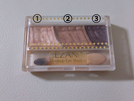 トーンアップアイシャドウ/CEZANNE/アイシャドウパレットを使ったクチコミ(1枚目)