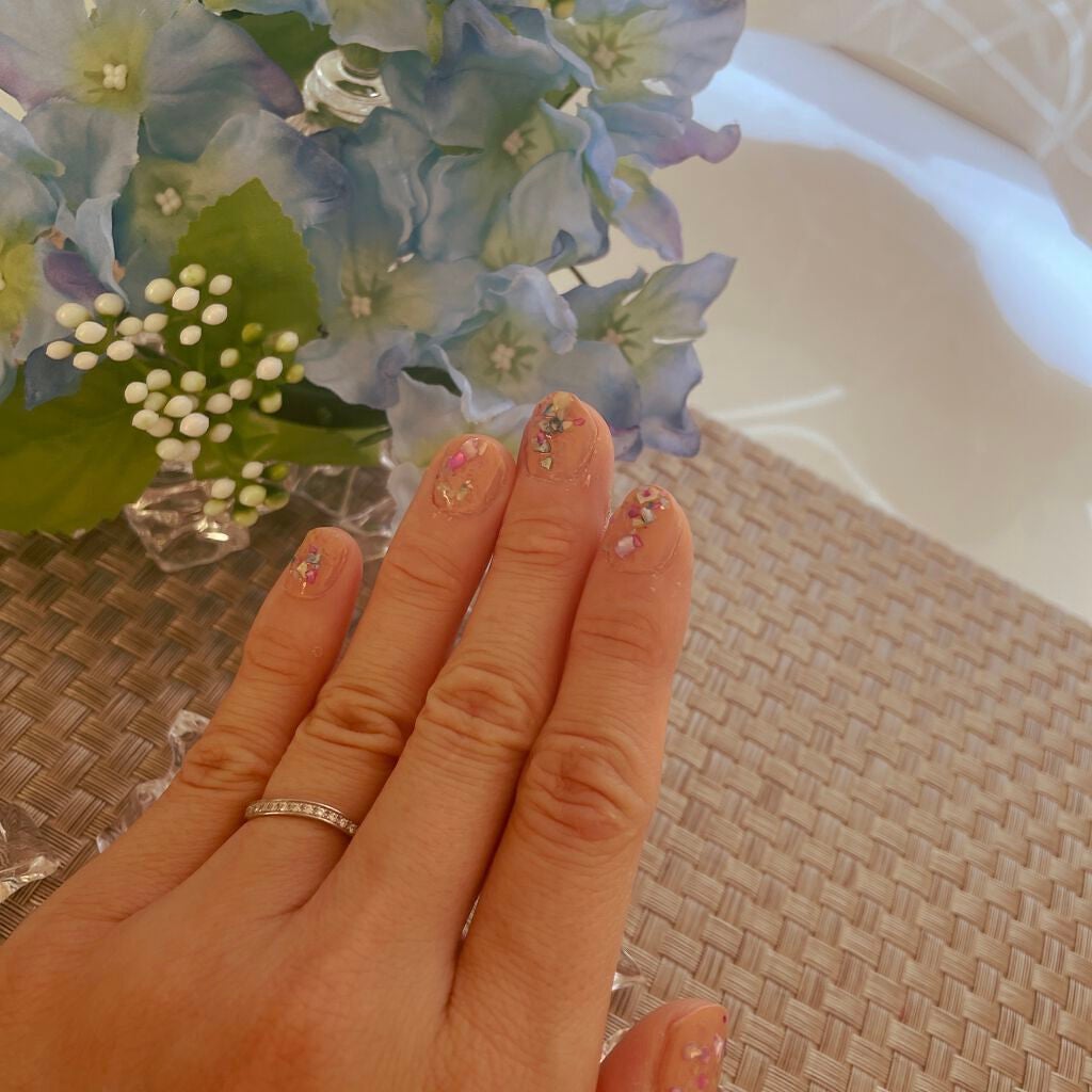 ウィンマックス ネイルケアシリーズ ジェルルックトップコート/DAISO/ネイルトップコートを使ったクチコミ(4枚目)