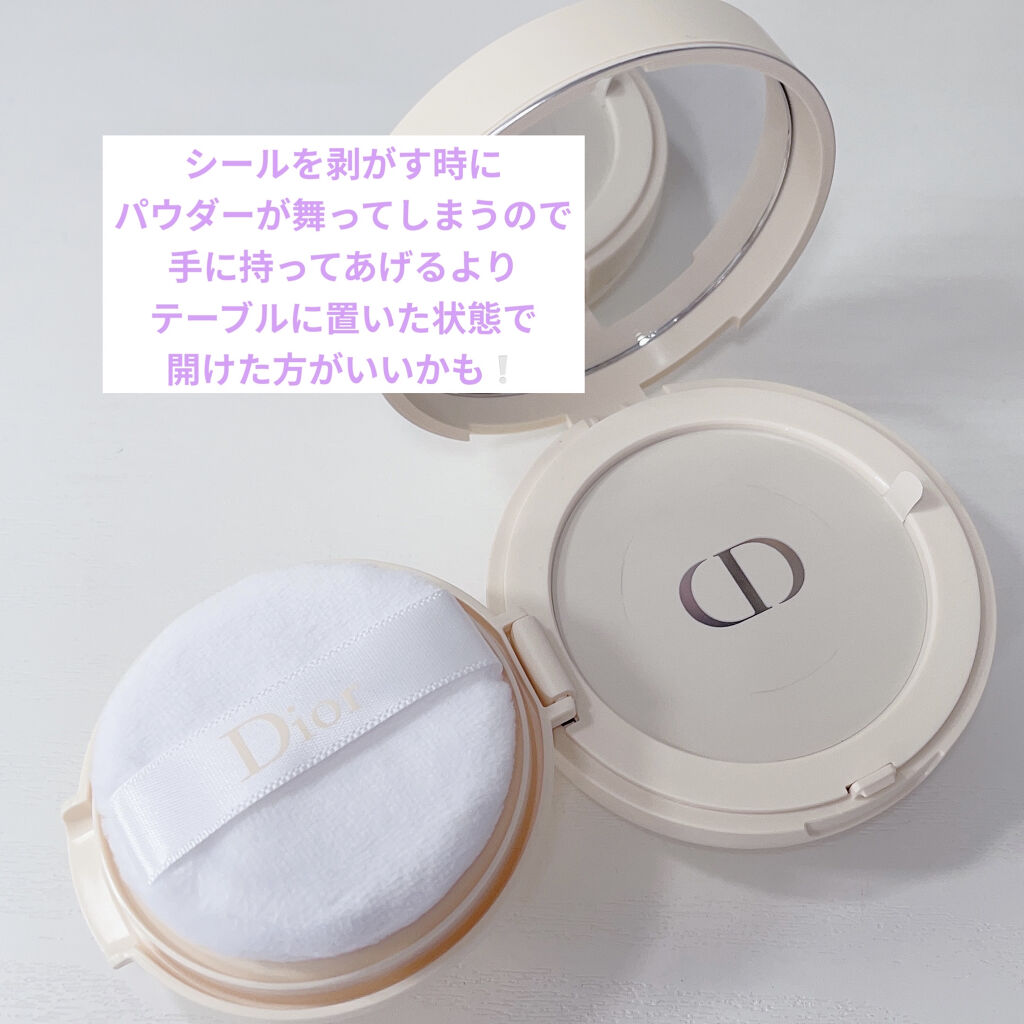ディオールスキン フォーエヴァー クッション パウダー/Dior/ルースパウダーを使ったクチコミ（3枚目）