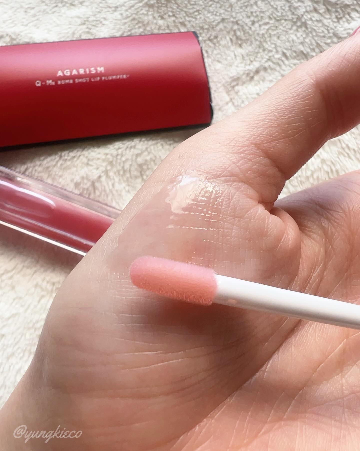 Q+Me　ボムショットリッププランパー+/AGARISM/リッププランパーを使ったクチコミ（2枚目）