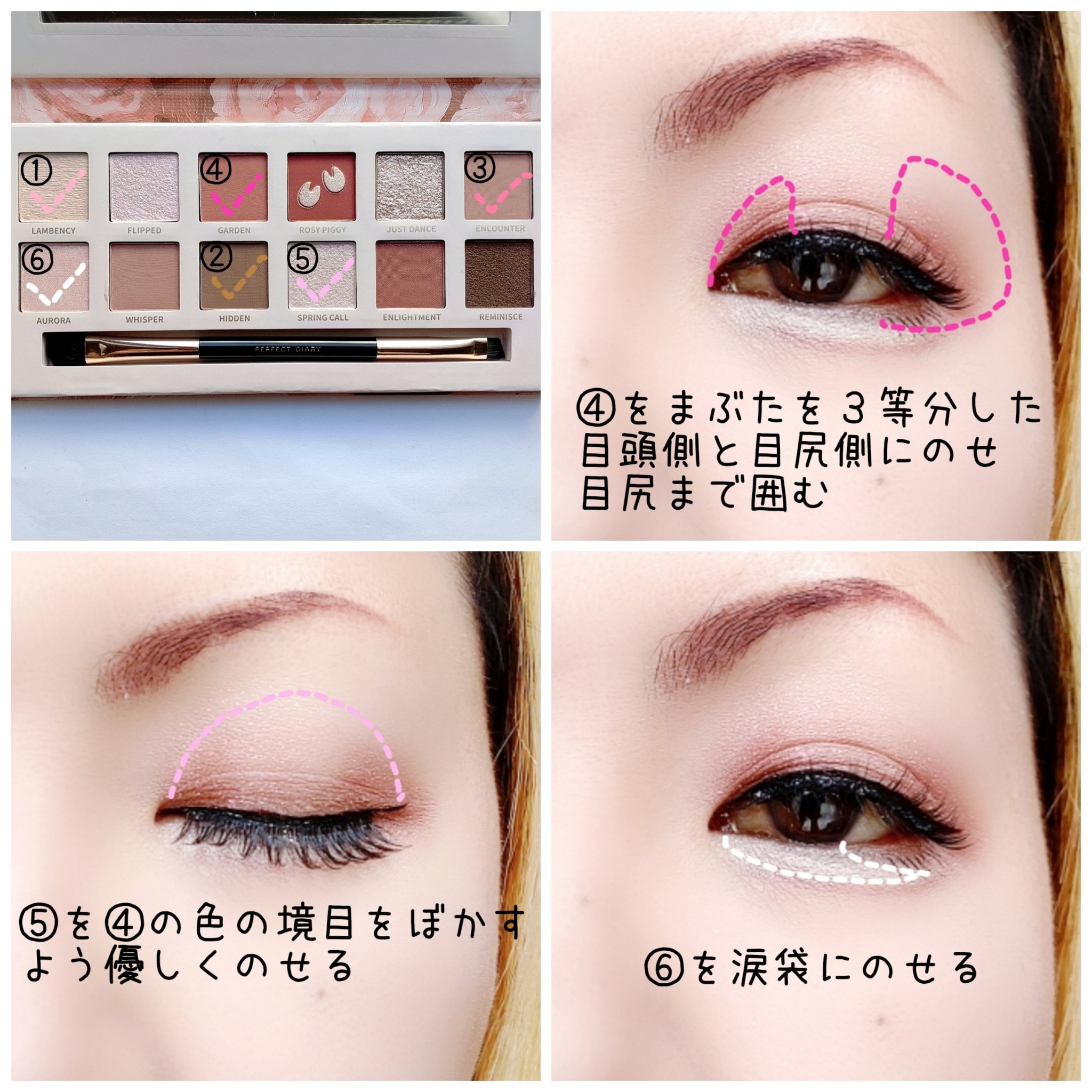 エクスプローラ12色 動物アイシャドウパレット/PERFECT DIARY/アイシャドウパレットを使ったクチコミ（3枚目）