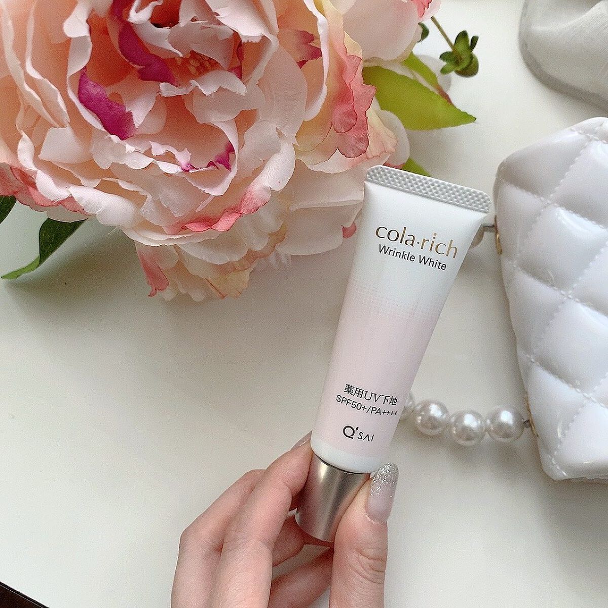 リンクルホワイトトーンアップUVベース/コラリッチ/化粧下地を使ったクチコミ（1枚目）