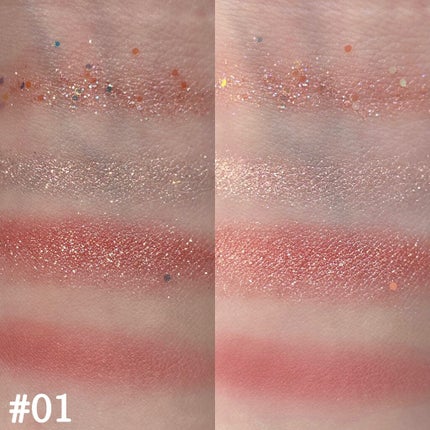 TWINKLE POP Pearl Flex Glitter Eye Palette/CLIO/アイシャドウパレットを使ったクチコミ(4枚目)