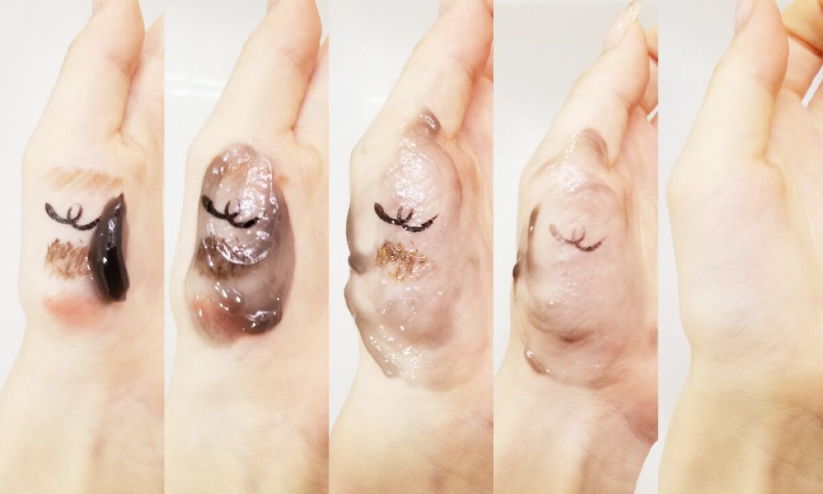 ビオレ おうちdeエステ メイク落とし マッサージブラックジェル/ビオレ/クレンジングジェルを使ったクチコミ（3枚目）