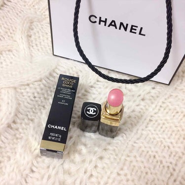 ルージュ ココ シャイン 57 アヴァンチュール/CHANEL/口紅を使ったクチコミ（1枚目）