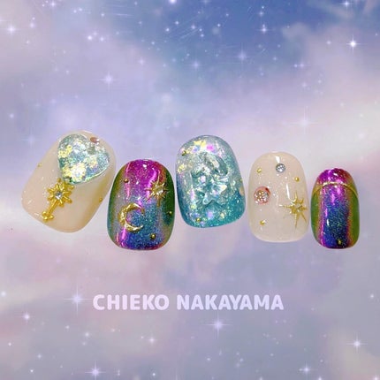 なかやまちえこ on LIPS 「闇の魔法少女☪️⠀⠀@nailschooltricia7月の授..」(2枚目)