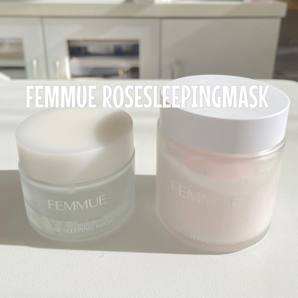 
大大大好きな商品です。
香りも良くて、仕上げのクリームなのに全く重くないところがお気に入り！
年末の大容量サイズをいま使用中です😽

#はじめての投稿　#スリーピングマスク #私の一軍スキンケア  #FEMMUE