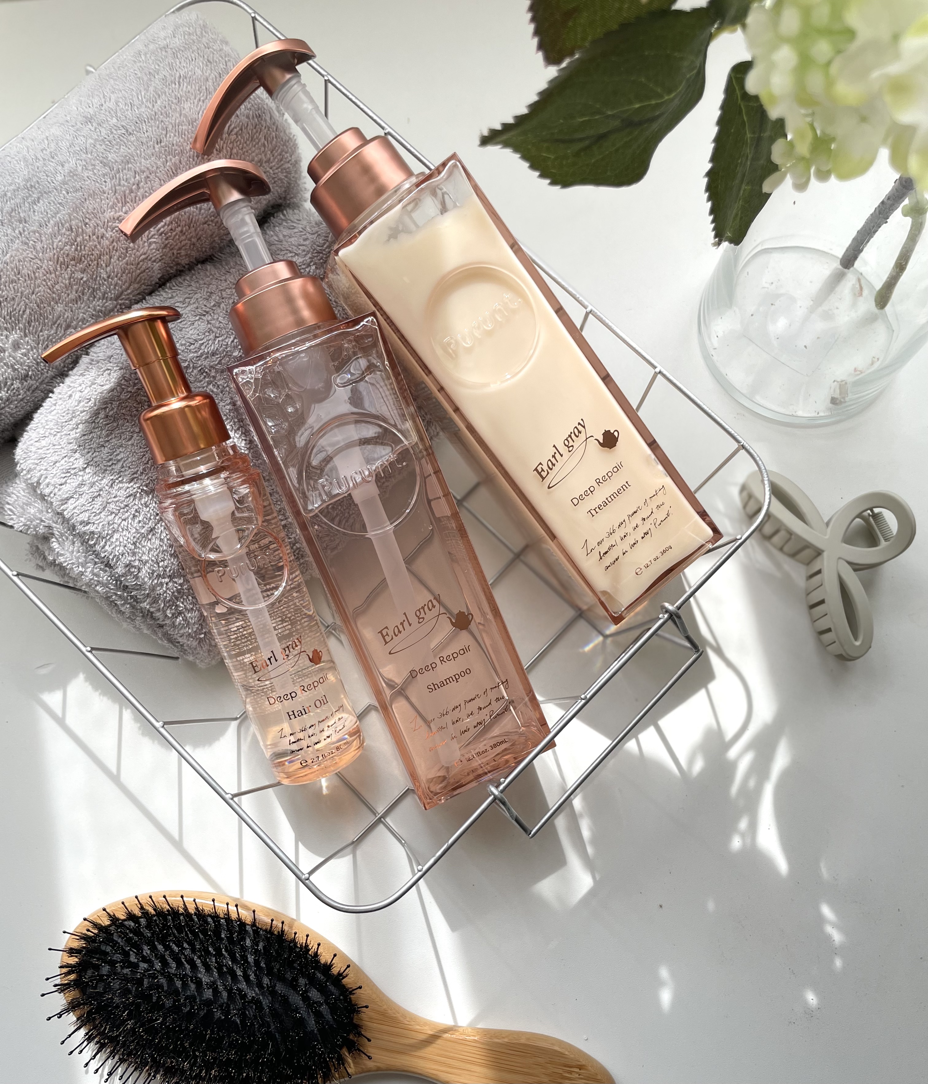 プルント ディープリペアペアセット アールグレイ N/Purunt./市販シャンプーを使ったクチコミ（1枚目）