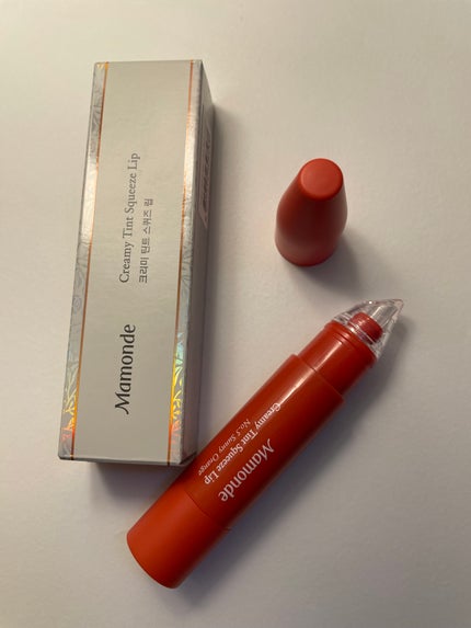 クリーミーティント スクウィーズリップ 5号サニーオレンジ/Mamonde/リップティントの画像