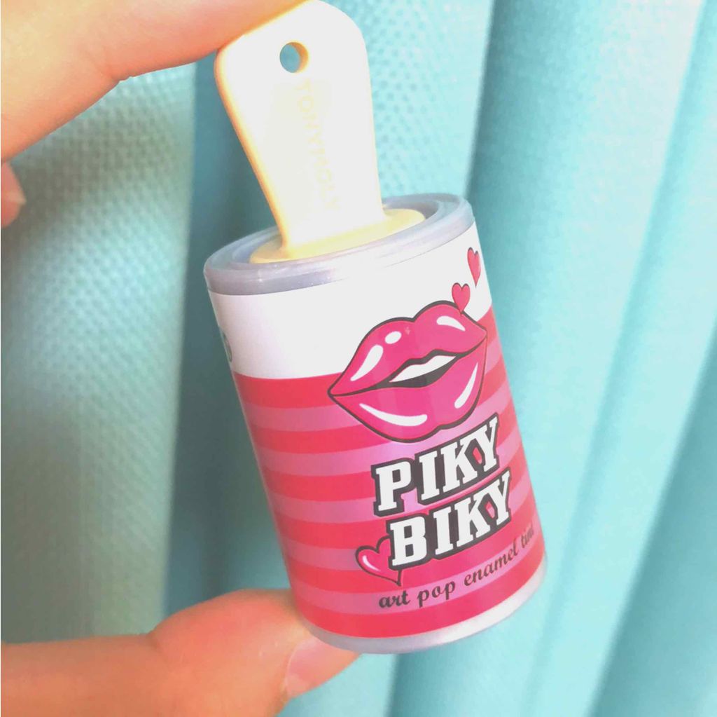 ピキビキ アートポップ エナメル ティント/TONYMOLY/リップティントを使ったクチコミ（1枚目）